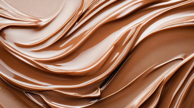 A close up of a chocolate liquid on a surface photo