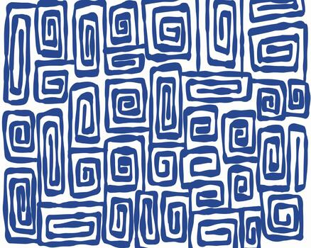 Organic Maze Pattern background textile design abstract composed of intricate, swirling geometric shapes editable, forming a mesmerizing maze like pattern in a visually engaging display. vector