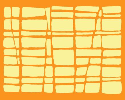 Abstract square block Composition pattern, An artistic rendering of a bold geometric pattern, featuring interconnected rectangular forms and an intriguing interplay of lines and spaces. vector