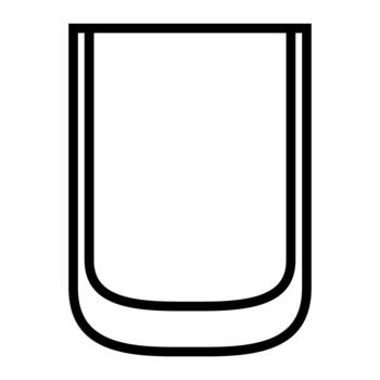 vacío vaso icono. contorno vacío vaso icono para web diseño aislado en blanco antecedentes vector