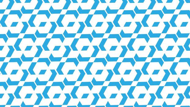 Abstract Geometric Pattern with Blue Hexagons. vector