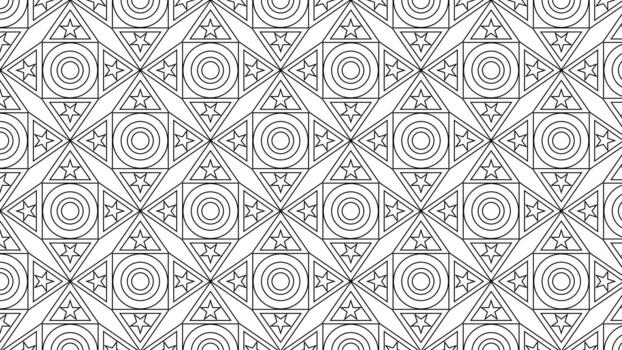Geometric Pattern with Circles and Triangles. vector