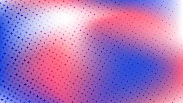 Abstract Red and Blue Gradient with Dots. vector