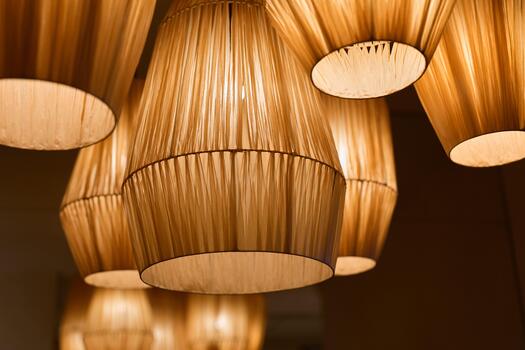 areas softly lit using diverse materials create friendly and inviting settings for various enterprises photo