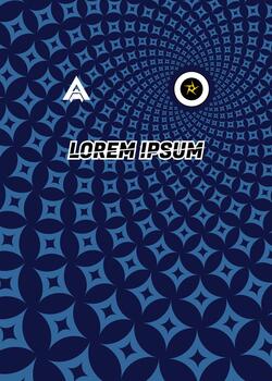 Swirling geometric pattern design vector