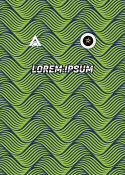 Colorful wavy pattern background design vector