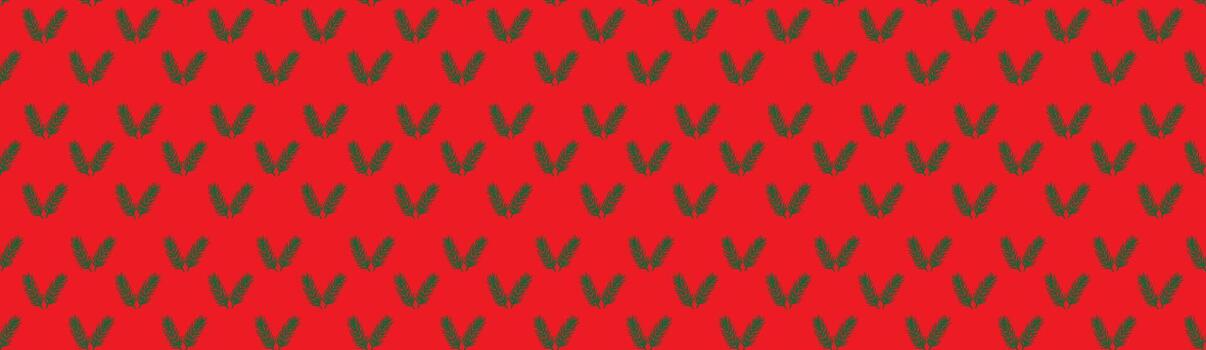 Navidad árbol ramas modelo en un rojo antecedentes vector