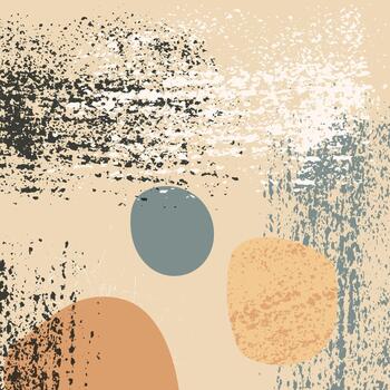 resumen antecedentes con textura en natural tonos evolucionado minimalismo modelo para póster, historia, Blog, presentación, guía. redondeado formas albaricoque paleta vector