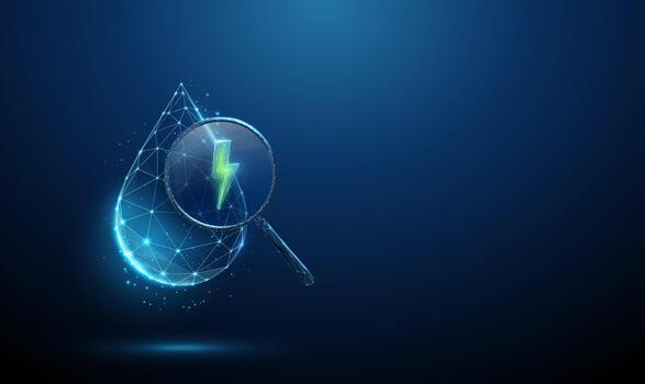 Electricity and water connection concept vector