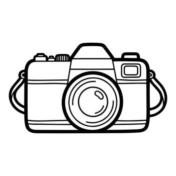Classic SLR Camera Icon Graphic Design Element vector