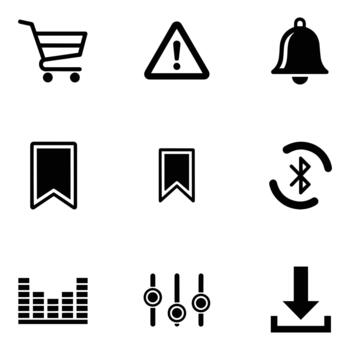 esencial icono conjunto símbolos para web y aplicación diseño vector