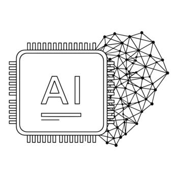 AI Microchip Network Abstract Technology Innovation Digital Connection vector
