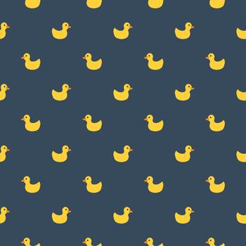 caucho Pato diseño con sonriente caras vector