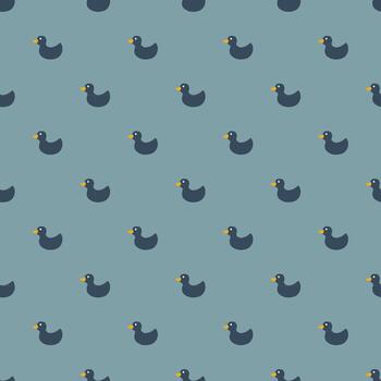 juguetón Pato modelo en alegre color paleta vector