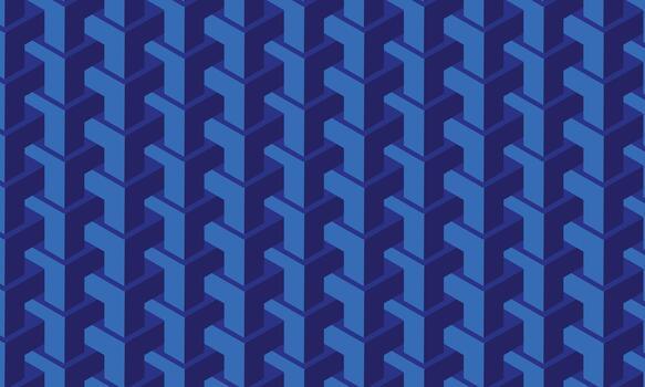resumen azul isométrica geométrico 3d sin costura modelo antecedentes vector