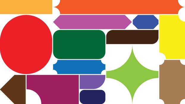 vistoso diverso geométrico y resumen formas antecedentes diseño vector