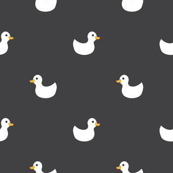 caucho Pato motivo en suave repitiendo estilo vector