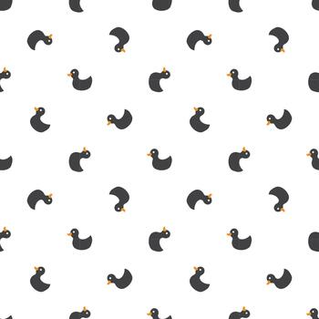 sin costura Pato modelo con bañera tema vector