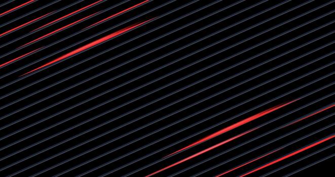 Dynamic Red Lines Abstract Technological Background vector