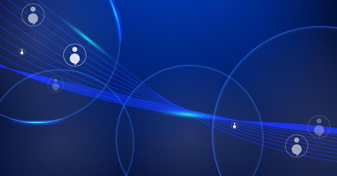 azul digital comunicación antecedentes resumen tecnología red vector