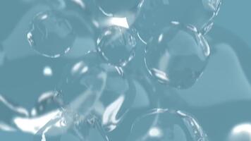 Abstract Water Bubbles Background Animation Loop Seamless Motion. video