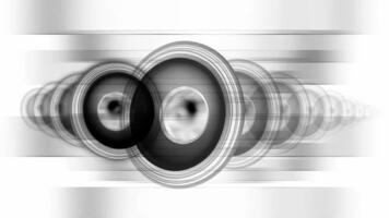 abstrakt audio visuella dynamisk högtalare array i rörelse. video