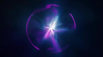 astratto energia globo un' ipnotizzante Schermo di leggero e colore. video