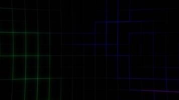 Dynamic Neon Glowing Grid Motion Background Loop Technology video