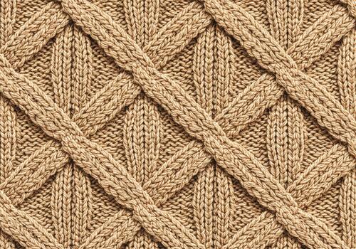 Warm Textured Knit Pattern with Interwoven Cables and Twists photo