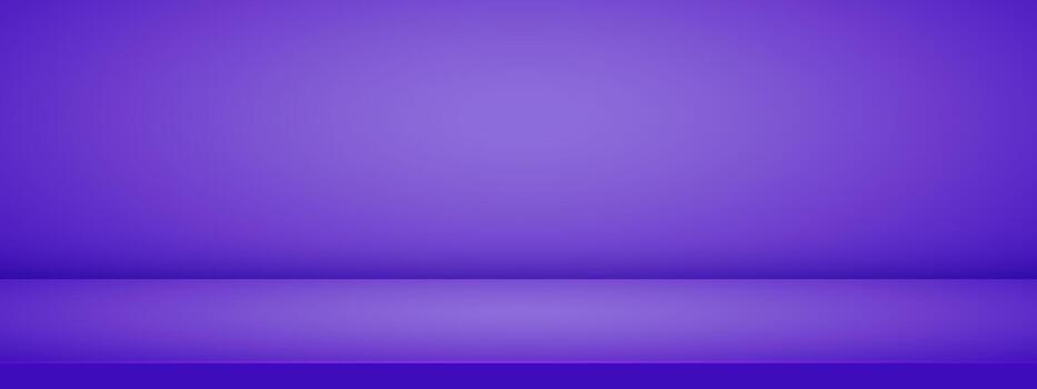 Dark purple studio room. Limbo deep gradient background. Abstract 3d backdrop for display presentation. Minimal wall scene. illustration. vector