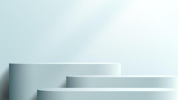 Minimalist podium design for displays vector