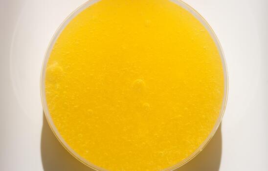 Macro photo of glossy slime surface. A playful and abstract visual texture.