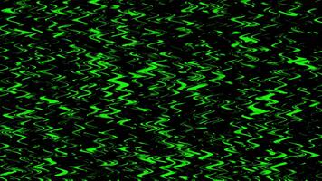 animerad grön abstrakt vågig mönster bakgrund. vertikal strömmande. oregelbunden sicksack- former. video