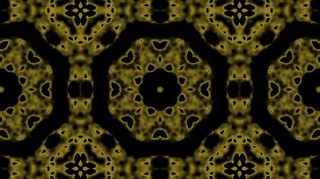 brun kalejdoskop abstrakt vj slinga bakgrund. retro animation. video