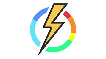 blixt- bult åska animering med hastighetsmätare video