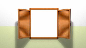 Window open and zoom in. matte video