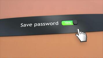 solicitud sistema ajuste salvar contraseña video