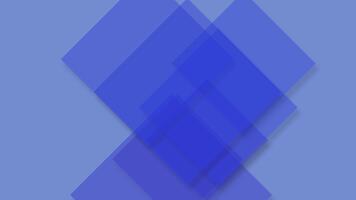 blå bakgrund med transparent fyrkant element, tech och design begrepp video