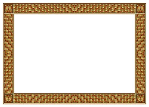 an ornate frame with a pattern on it vector