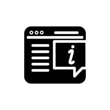 web apoyo sólido icono diseño bueno para web o móvil aplicación vector