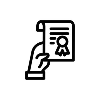 declaration outline icon design good for web or mobile app vector