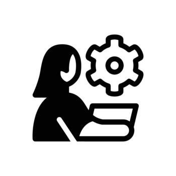 task manager solid icon design good for web or mobile app vector