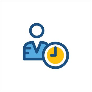 Time Management Icon Schedule Deadline Appointment Employee, clock vector
