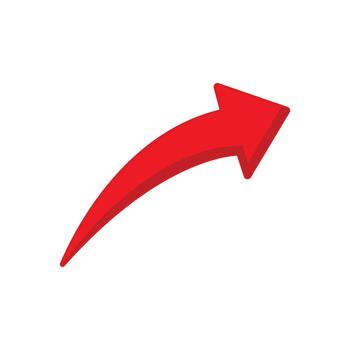 Arrow Pointing Upward - Navigation and Direction in Graphic Design vector
