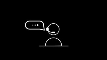 en användare kommunikation gränssnitt symbol demonstrera aktiva engagemang genom meddelanden, visa upp klar, effektiv, och strömlinjeformat information utbyta video