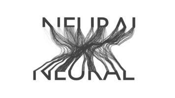 neural red línea distorsión animación con terrible efecto. resumen neural líneas. 4k video