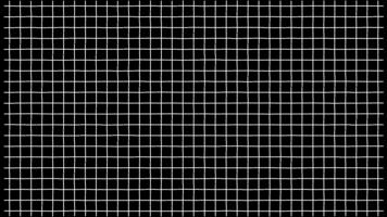 pulcro moderno resumen lazo de un blanco cuadrícula desplazamiento verticalmente en un negro fondo, evocando datos fluir, digital conexiones, mínimo ui diseño y futurista red visualización video