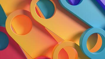 abstrakt geometrisk former med lutning färger och skuggor, modern digital konst bakgrund video