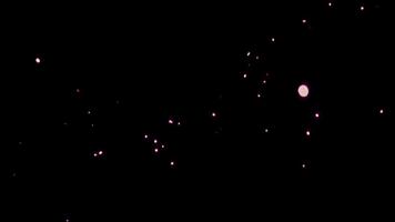 Abstract Bokeh Lights on Black Background Dynamic Movement. video