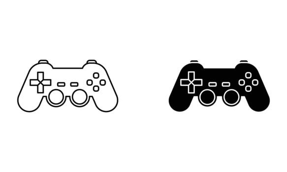 illustration of a modern console game controller icon vector